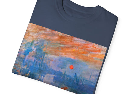 Sunrise by Claude Monet Unisex Garment-Dyed T-shirt