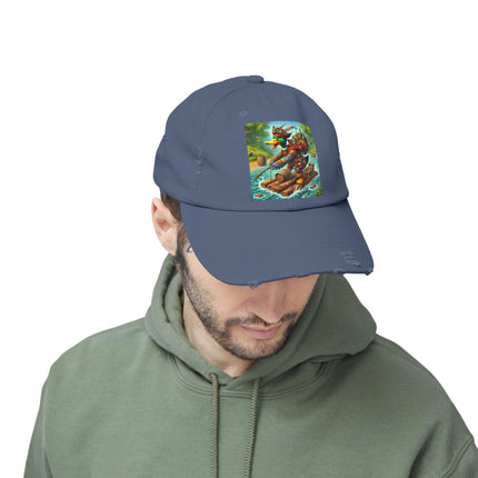 The Daring Drake Unisex Distressed Cap