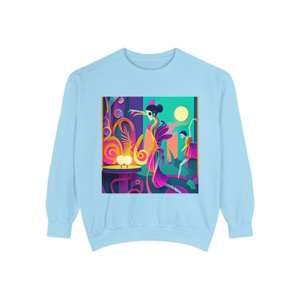 Dance of the Skeleton Ballerinas Unisex Garment-Dyed Sweatshirt