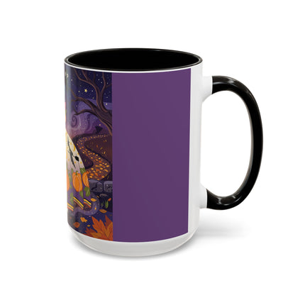 🎃🌙 The Pumpkin Moon Dress Colorful Mug – Whimsical Halloween Fashion