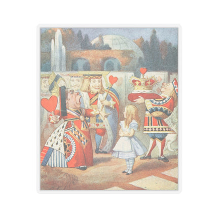“Off with her head! Off with—" by Sir John Tenniel Kiss-Cut Stickers (4 Sizes)