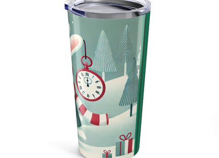 Candy Cane Timekeeper Bunny Tumbler 20oz