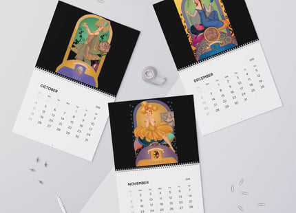 Celestial Jewels: The Zodiac Birthstone Art Wall Calendars (2026)