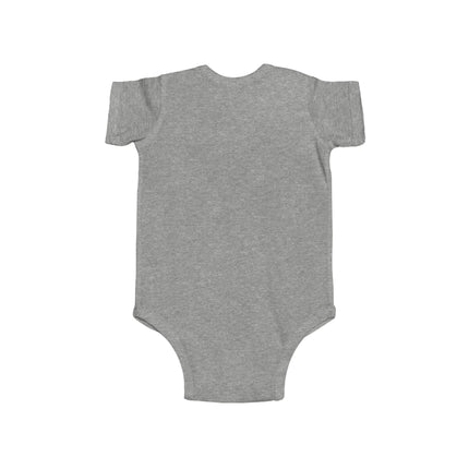 Duckling Riding a Bike Baby Bodysuit – Whimsical Duck Garden Adventure Design