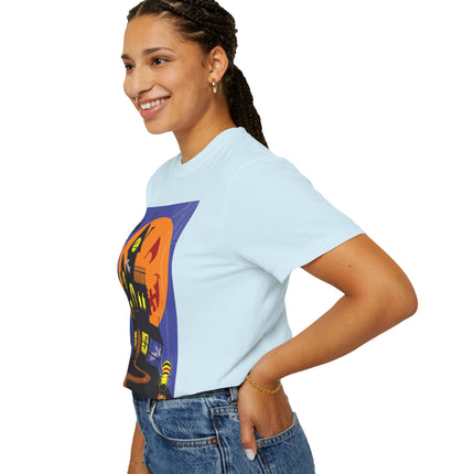 Halloween Night at the Haunted House Unisex Garment-Dyed T-shirt