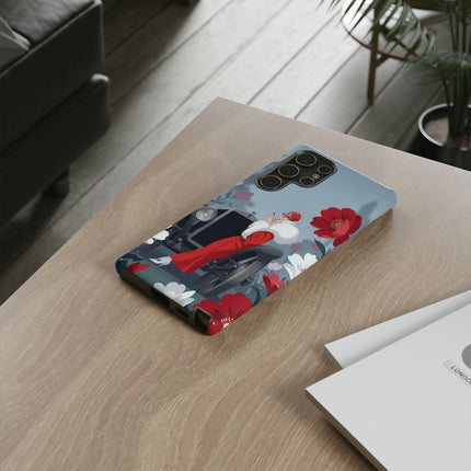 🚗🌺 The Lady Of The Grand Touring Car Phone Case – Art Deco Motoring Elegance