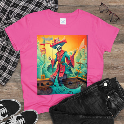 Skeleton Crew of the Misty Seas Women's Midweight Cotton Tee
