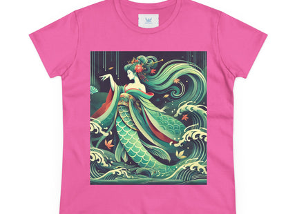 Mermaid Queen Rising from the Deep Women's Midweight Cotton Tee