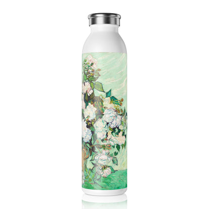 Roses by Vincent Van Gogh Slim Water Bottle