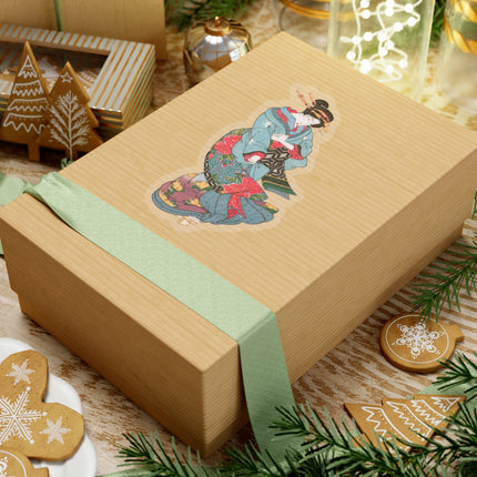 Beauties in a Spring Storm by Keisai Eisen Kiss-Cut Stickers (4 Sizes)