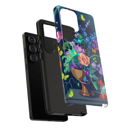Midnight Floral Reverie Phone Case – Vibrant Bloom & Enchanted Beauty