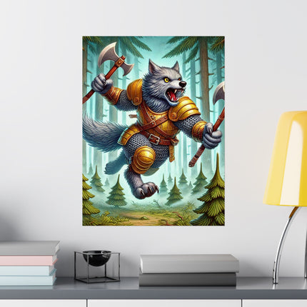 🐾⚔️ Wolverine Vanguard Matte Vertical Poster – Courage, Power & Untamed Adventure