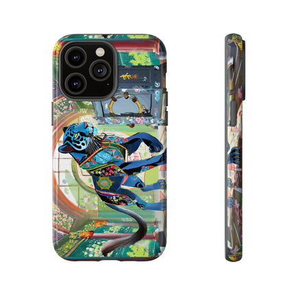 Cyber Panther's Hunt Phone Cases