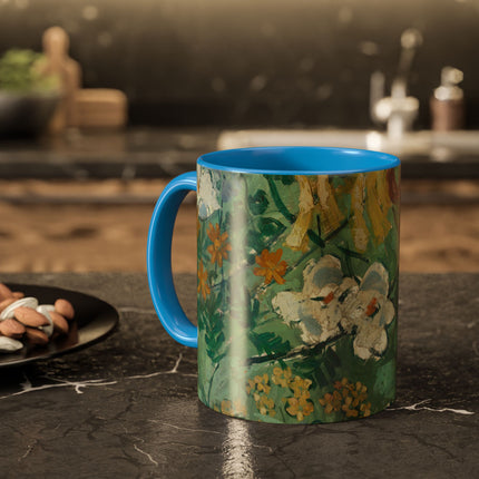 Flowers by August Babberger Colorful Mugs (11oz, 15oz)