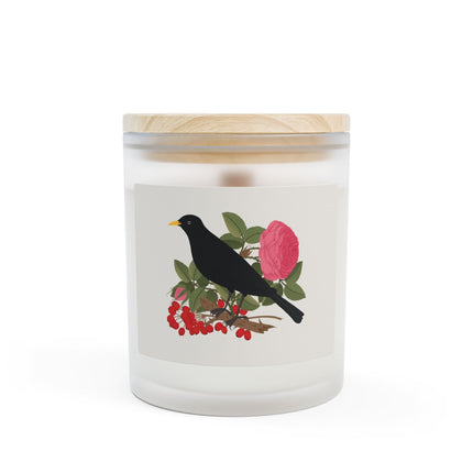 Blackbird & Rose Frosted Glass Candle