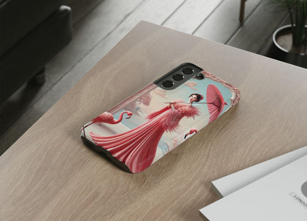 Petals, Porcelain, and Flamingos Phone Cases