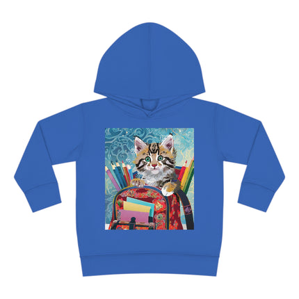 Whiskered Wanderings Toddler Pullover Fleece Hoodie