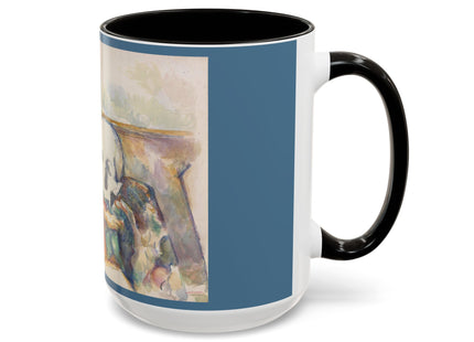 The Three Skulls by Paul Cézanne Colorful Mugs (11oz, 15oz)