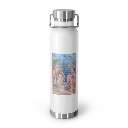 Fairy Whispers of the Sea Copper Vacuum Insulated Bottle, 22 oz