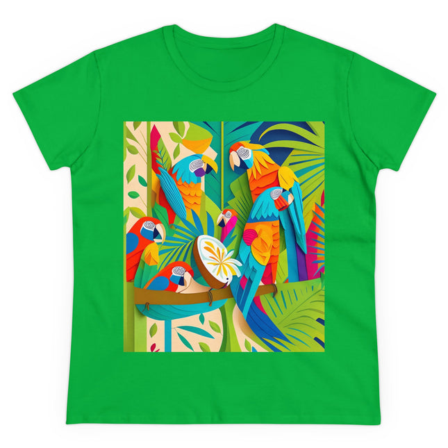 Colorful Macaws Women's Midweight Cotton Tee