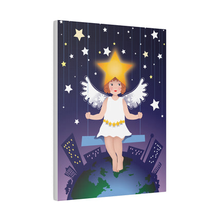Celestial Magic – Angel on a Swing Under the Stars