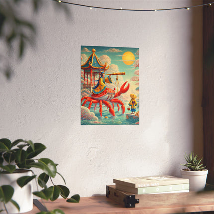 The Celestial Crab Navigator Matte Vertical Posters