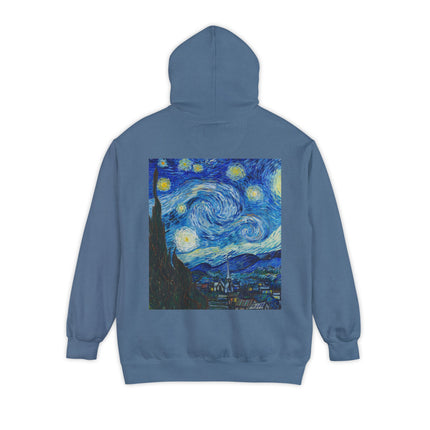 The Starry Night by Vincent Van Gogh Unisex Garment-Dyed Hoodie