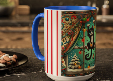 Mischief in Tinselland Colorful Mugs (11oz, 15oz)
