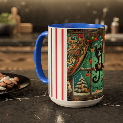 Mischief in Tinselland Colorful Mugs (11oz, 15oz)