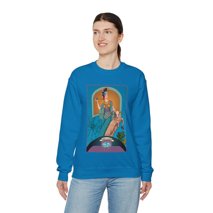 March & Aquamarine (Gem Series) by Sofia Chiostri Unisex Heavy Blend™ Crewneck Sweatshirt