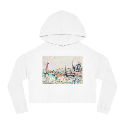 Concarneau by Paul Signac Women’s Cropped Hooded Sweatshirt
