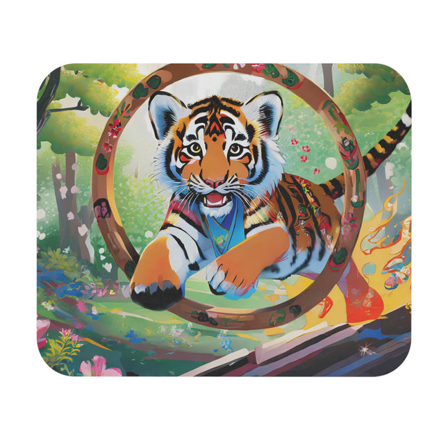 Majestic Tiger Cub Mouse Pad, Rectangle