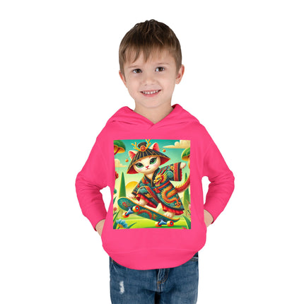 Dragon Dance on Wheels Toddler Pullover Fleece Hoodie