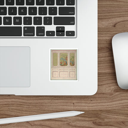 Chinoiserie scenes by Anonymous Die-Cut Stickers (5 Sizes)