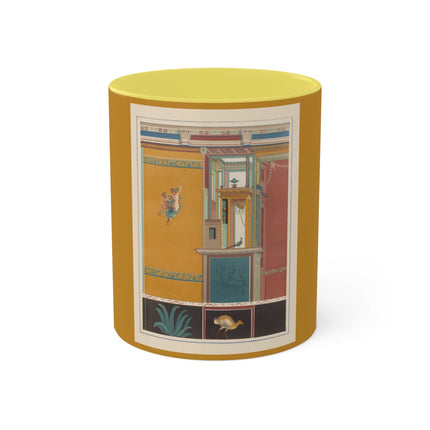 Pompeii Walls Pl.20 by Victor Steeger Colorful Mugs, 11oz