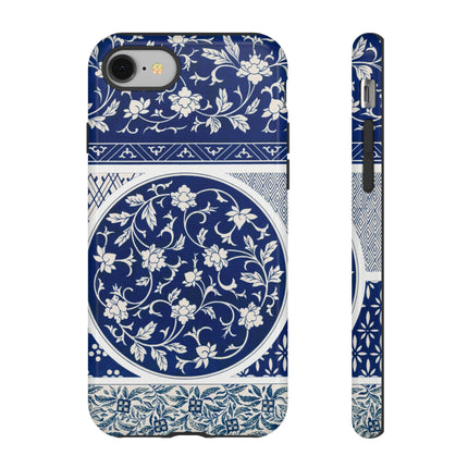 Blue Flower Pattern by Owen Jones Phone Cases