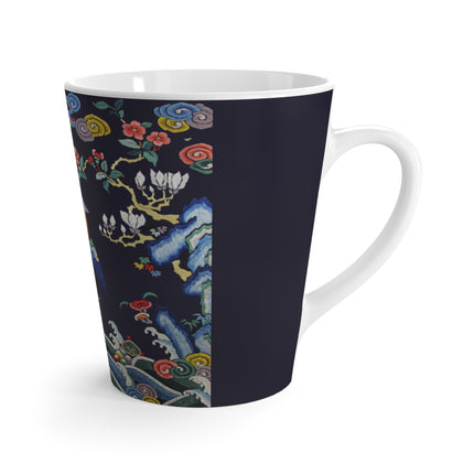 Rank Badge with Mandarin Duck Latte Mug
