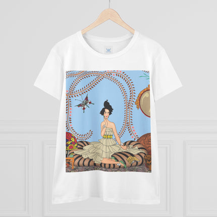 Minuit … ou l’appartement à la mode by George Barbier Women's Midweight Cotton Tee