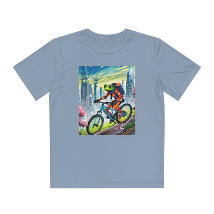 Cyberpunk Frog Youth Competitor Tee