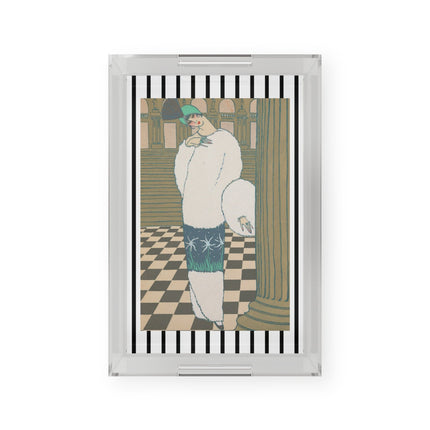 Les Hermines by Georges Lepape Acrylic Serving Tray