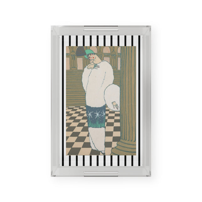 Les Hermines by Georges Lepape Acrylic Serving Tray