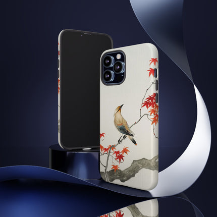 Japanese Bird on Maple by Ohara Koson Phone Cases