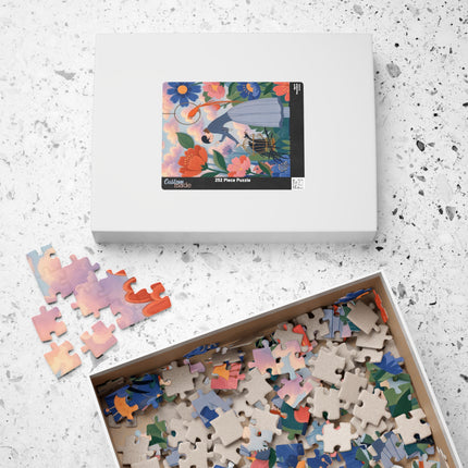 🦜🌺 The Lady Of The Garden Aviary Puzzle – Art Deco Floral Whimsy