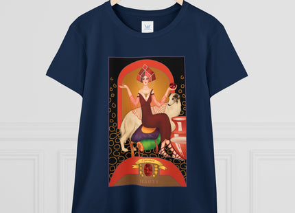 January & Garnet (from the Gem Series) by Sofia Chiostri Women's Midweight Cotton Tee
