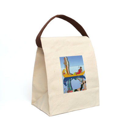 Le long du Missouri (Indian couple on the Missouri River) by George Barbier Canvas Lunch Bag With Strap