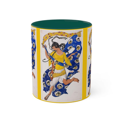 The Butterfly (Costume Design for Anna Pavlova) by Leon Bakst Colorful Mugs, 11oz