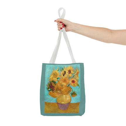 Vase with Twelve Sunflowers by Vincent Van Gogh Tote Bag (AOP)