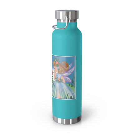 Fairy and Dapper Chick Copper Vacuum Insulated Bottle, 22 oz