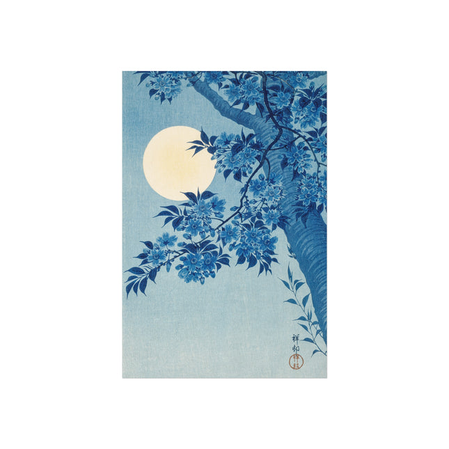 Blossoming Cherry on a Moonlit Night by Ohara Koson Fine Art Posters