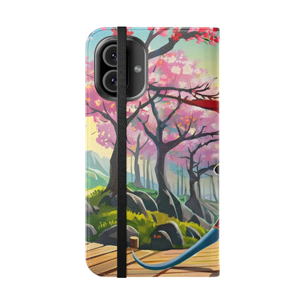 🐀⚔️ Cyber Samurai Rat Flip Case – Neon Discipline & Futuristic Skill